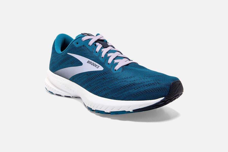 Brooks Launch 7 Road Löparskor Dam - Blå/Silver - 9537-JTSPX